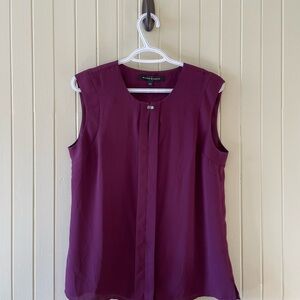 Plum Sleeveless Blouse -  M